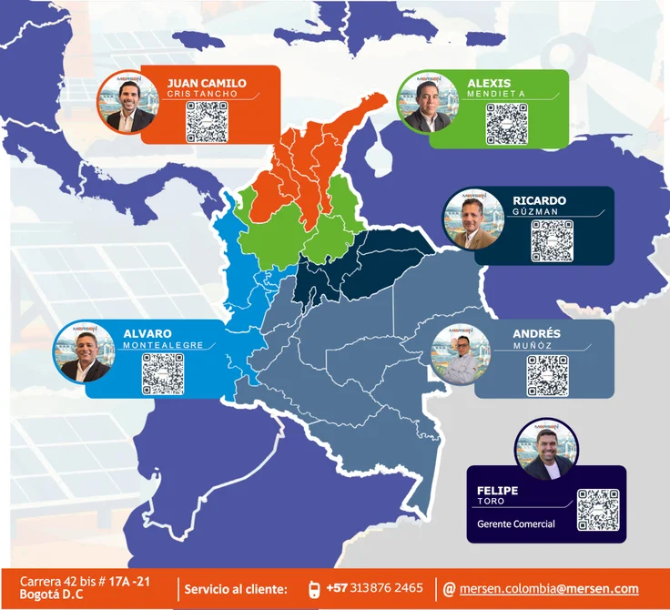 Mersen Colombia Directorio de equipo de ventas